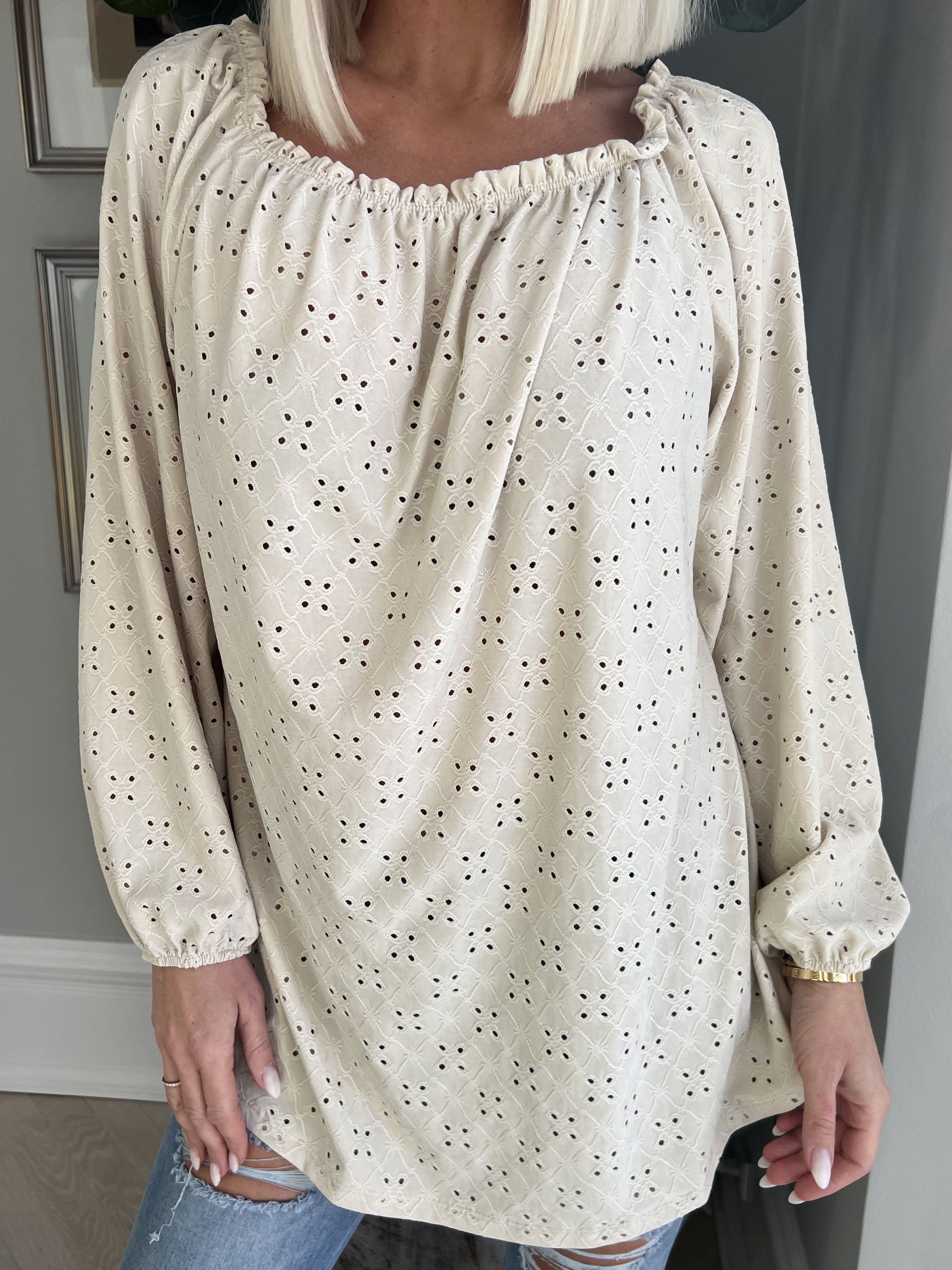 Mimi - Söt mjuk tunika med broderier